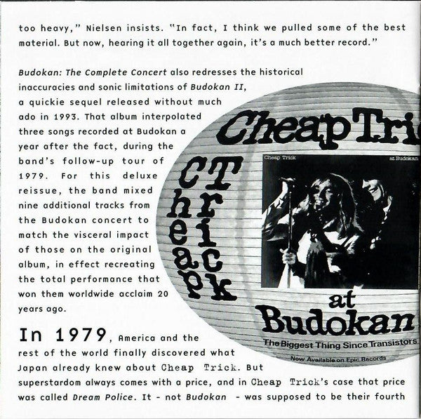 Cheap Trick - At Budokan: The Complete Concert (2xCD) | Excellent (EX) Excellent (EX)