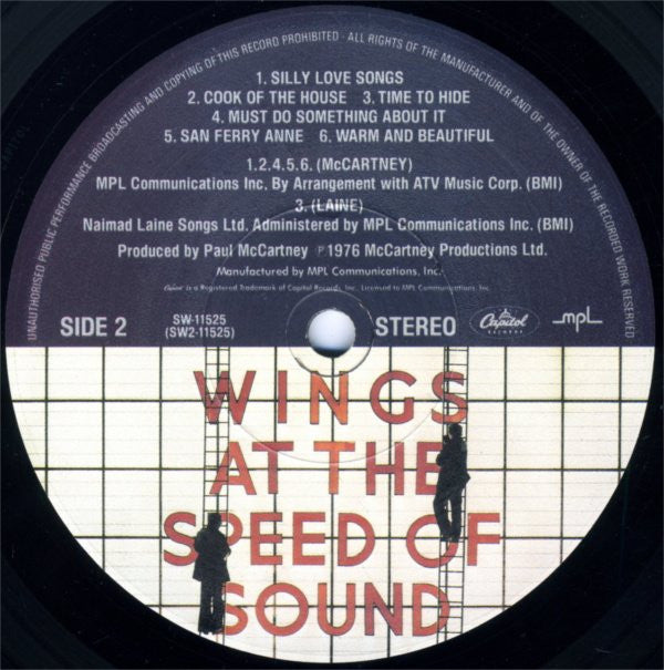 Wings (2) - At The Speed Of Sound SHRINK | Excellent (EX) Near Mint (NM)