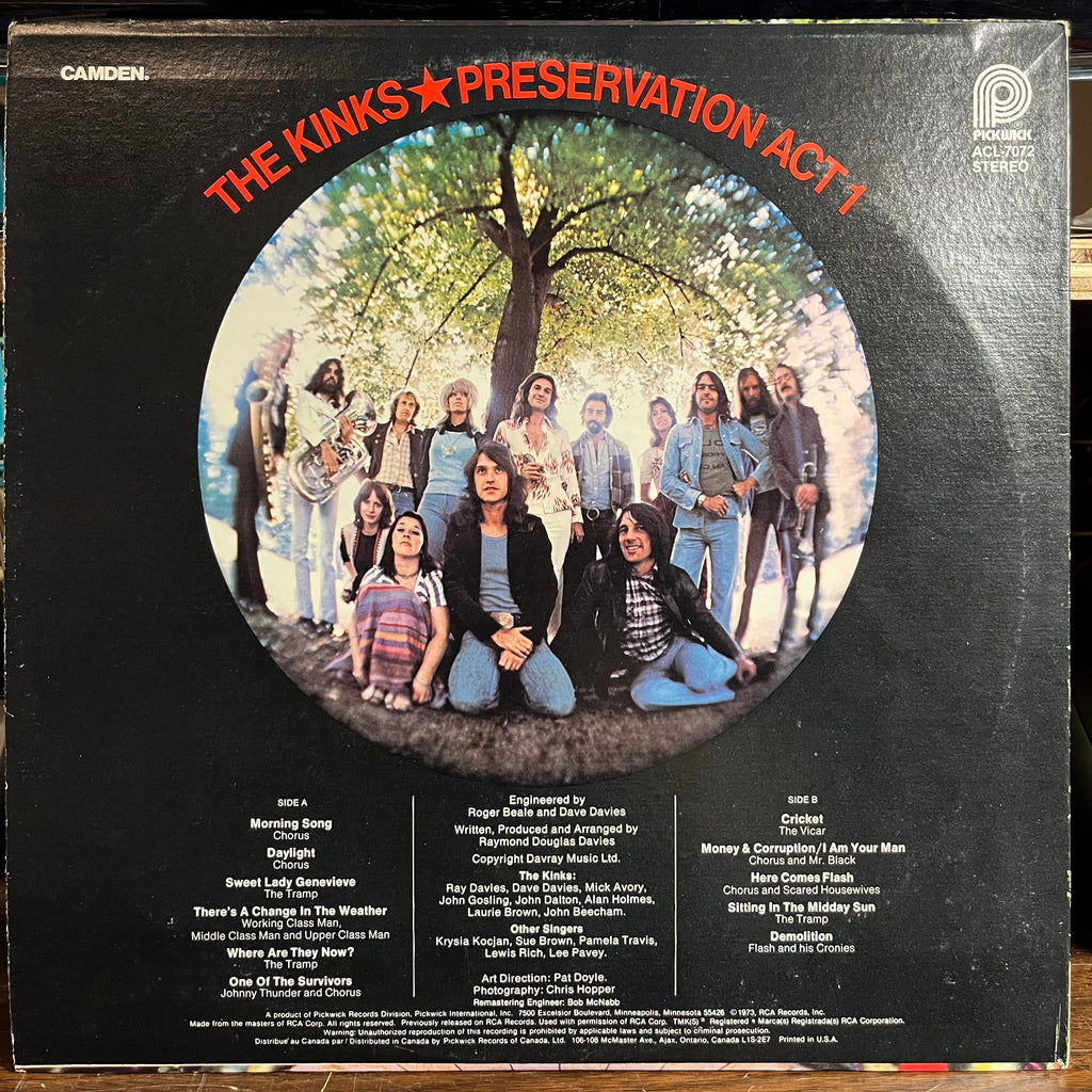 The Kinks - Preservation Act 1 (VINYL) | Excellent (EX) Excellent+ (EX+)