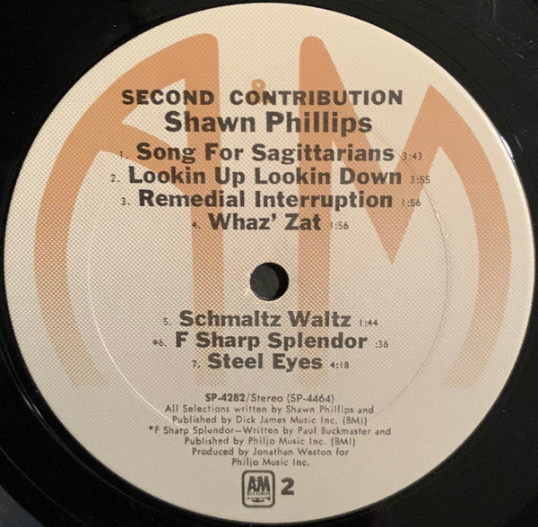 Shawn Phillips (2) - Second Contribution *TERRE HAUTE* | Excellent (EX) Excellent (EX)