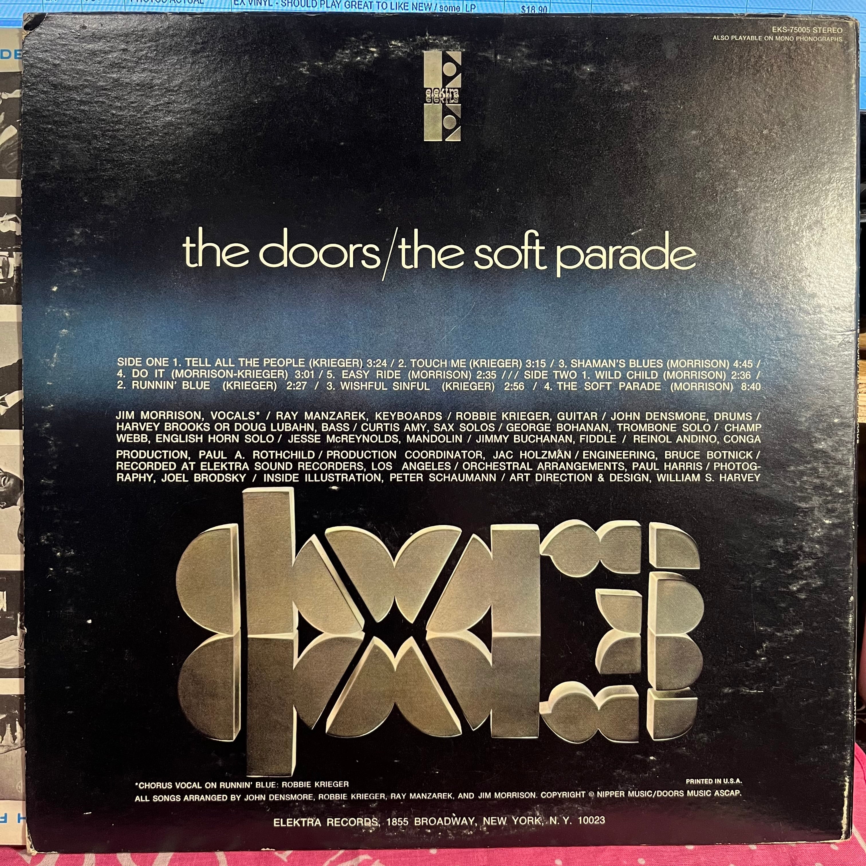The Doors - The Soft Parade *TERRE HAUTE* | Excellent (EX) Very Good Plus (VG+)
