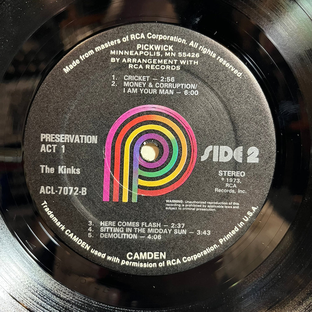 The Kinks - Preservation Act 1 (VINYL) | Excellent (EX) Excellent+ (EX+)