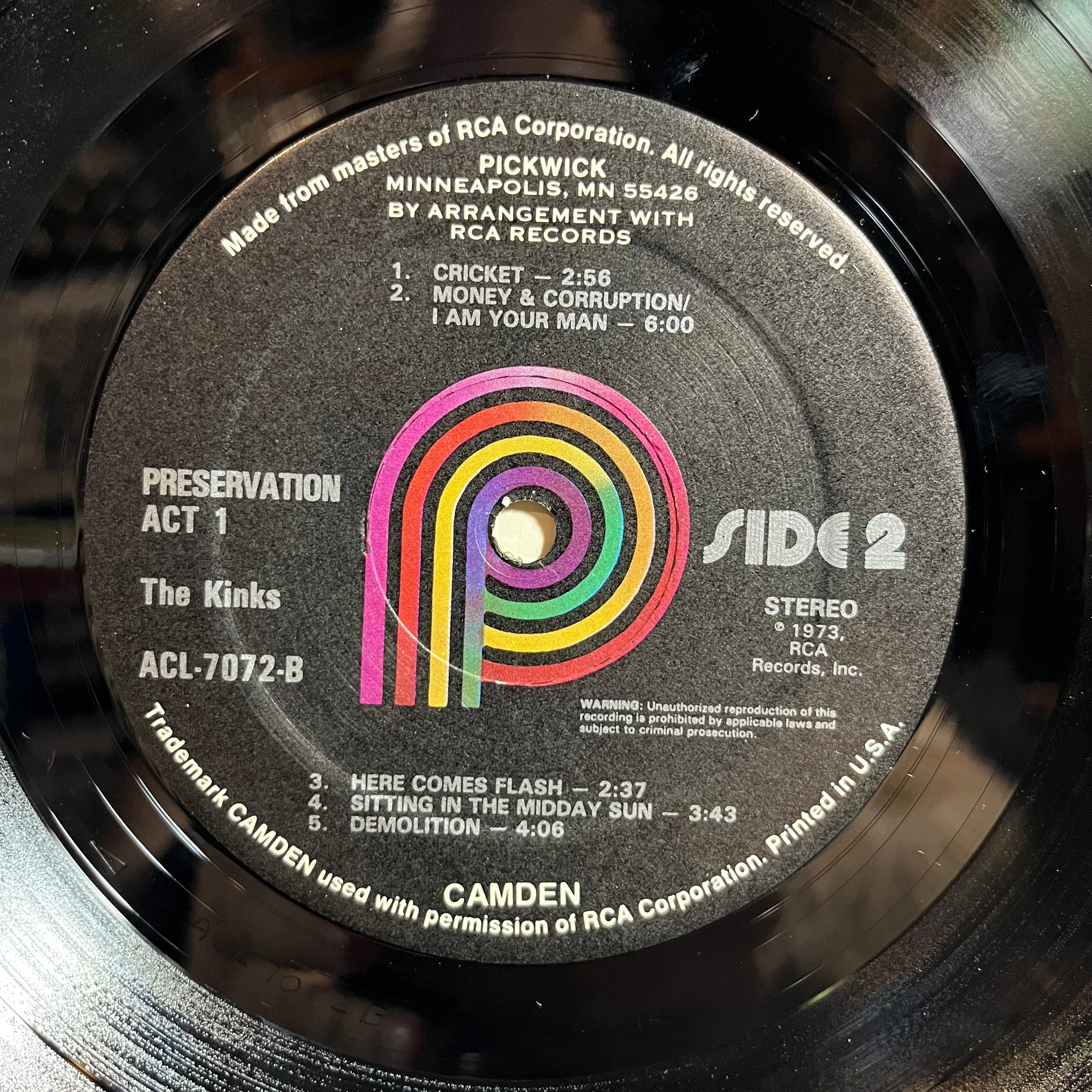 The Kinks - Preservation Act 1 (VINYL) | Excellent (EX) Excellent+ (EX+)