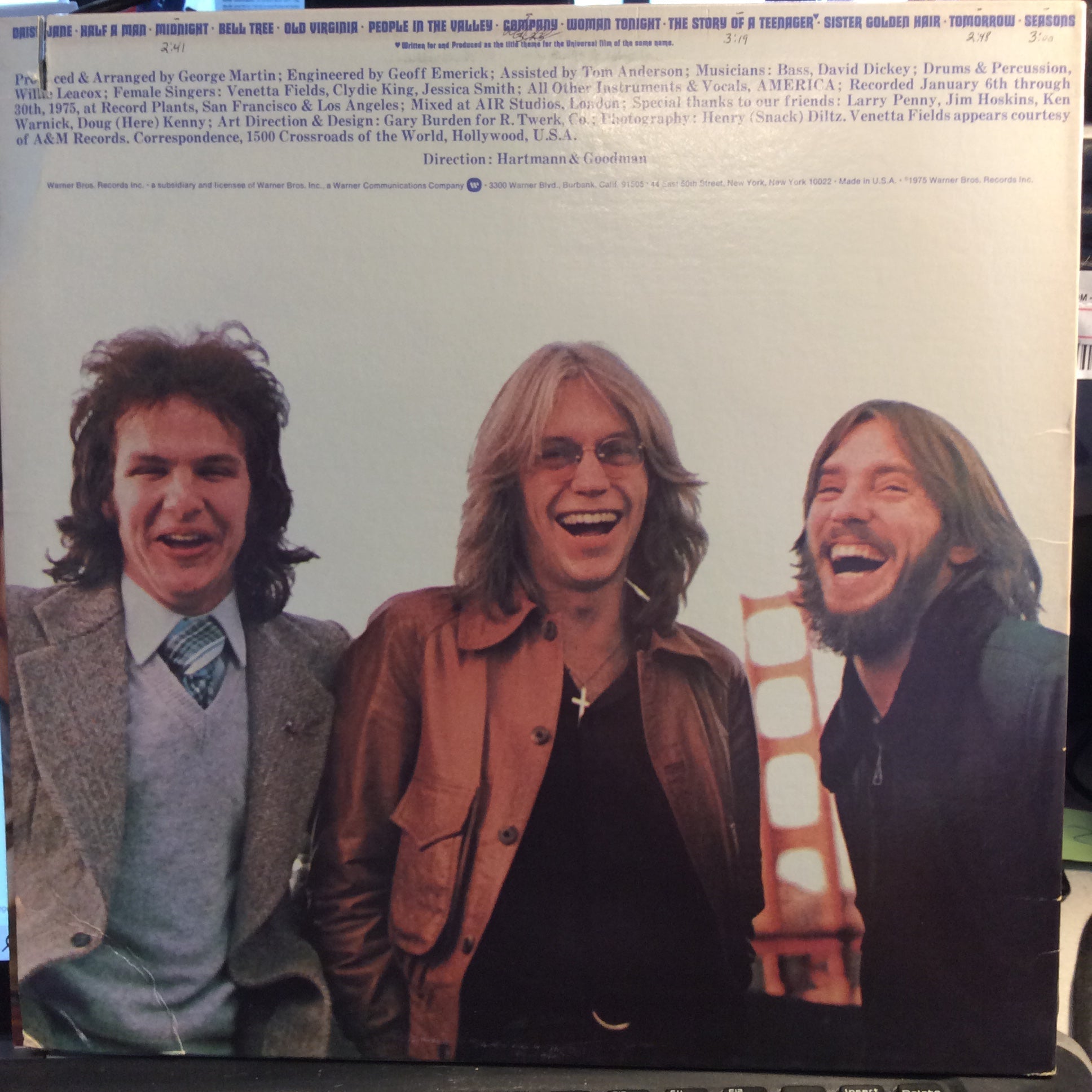 America (2) - Hearts (VINYL) | Excellent (EX) Excellent (EX)
