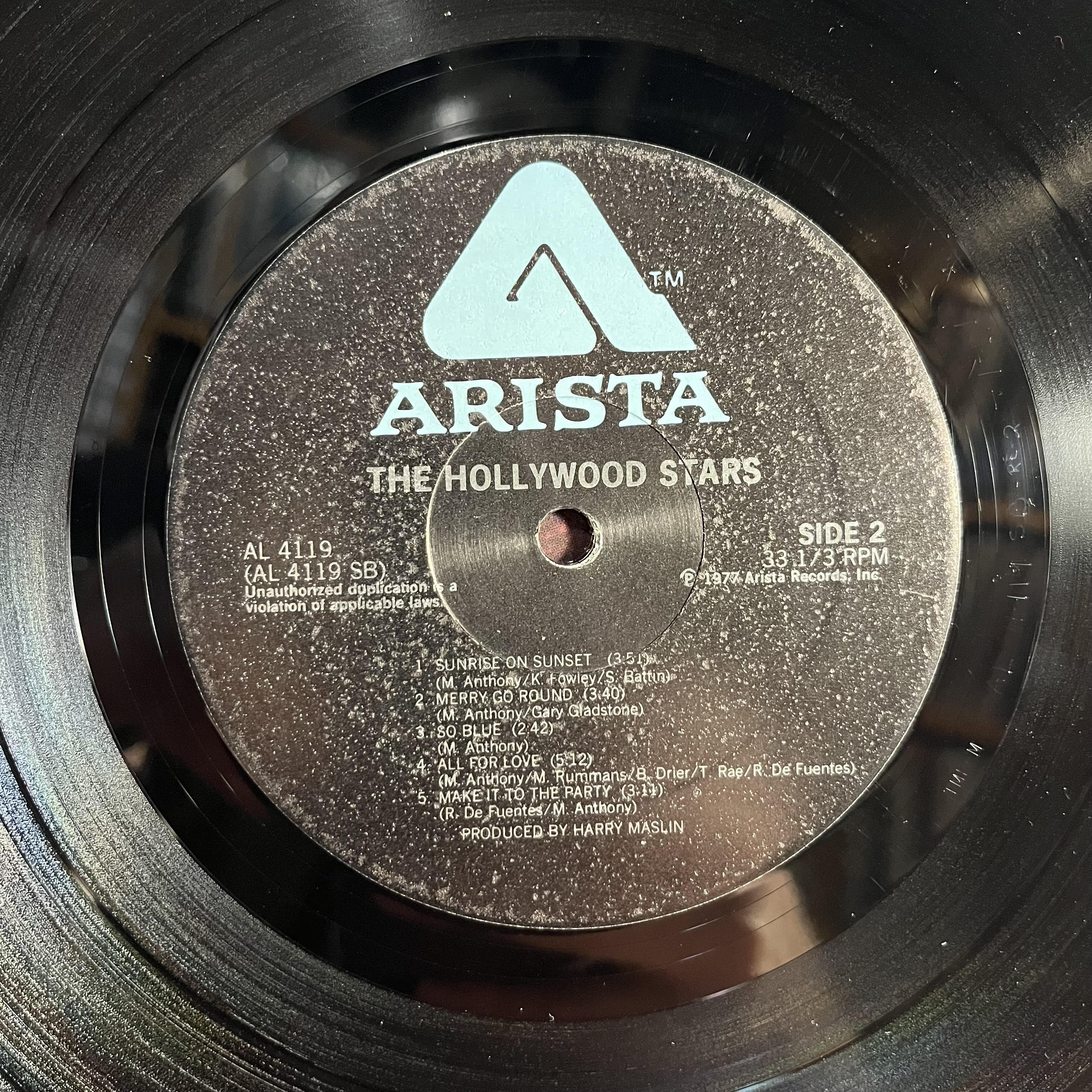 The Hollywood Stars - The Hollywood Stars *SHRINK* | Excellent (EX) Near Mint (NM)