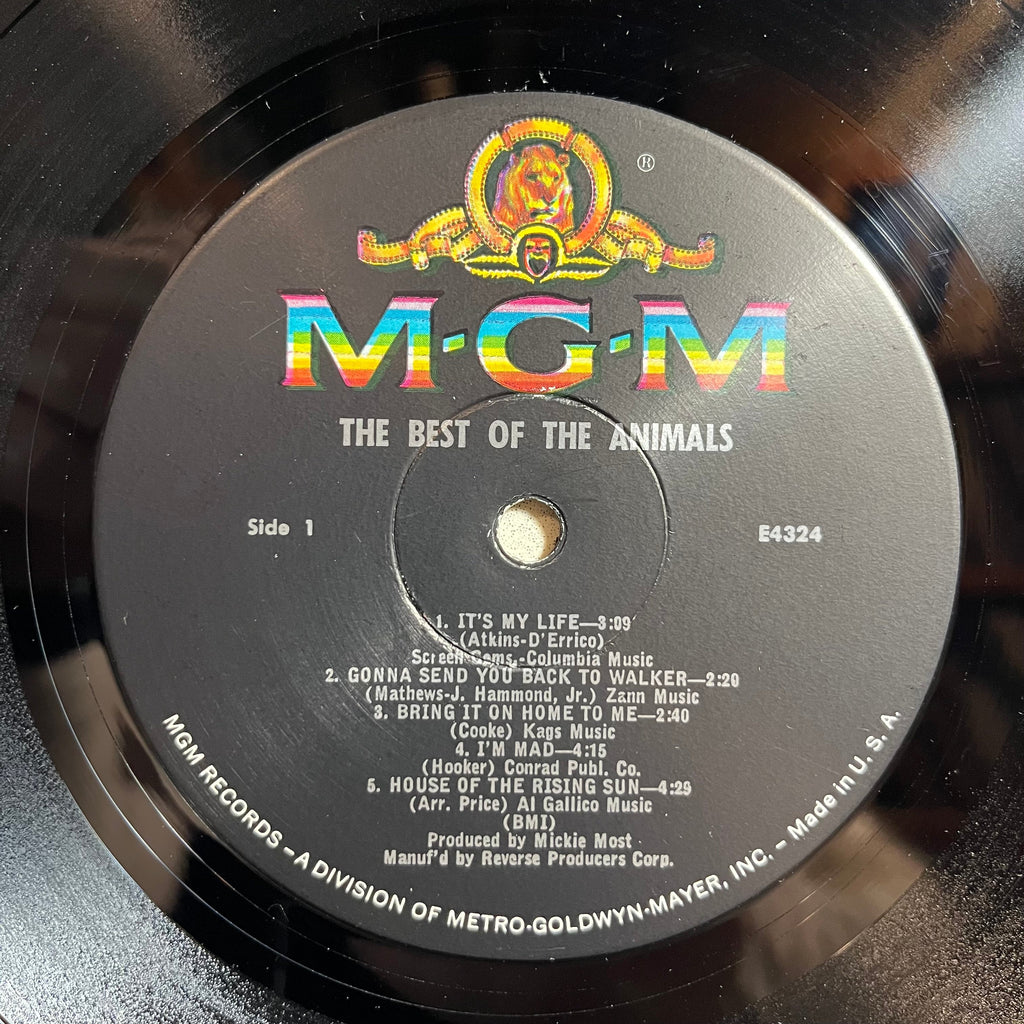 The Animals - The Best Of The Animals (VINYL) | Excellent (EX) Excellent+ (EX+)