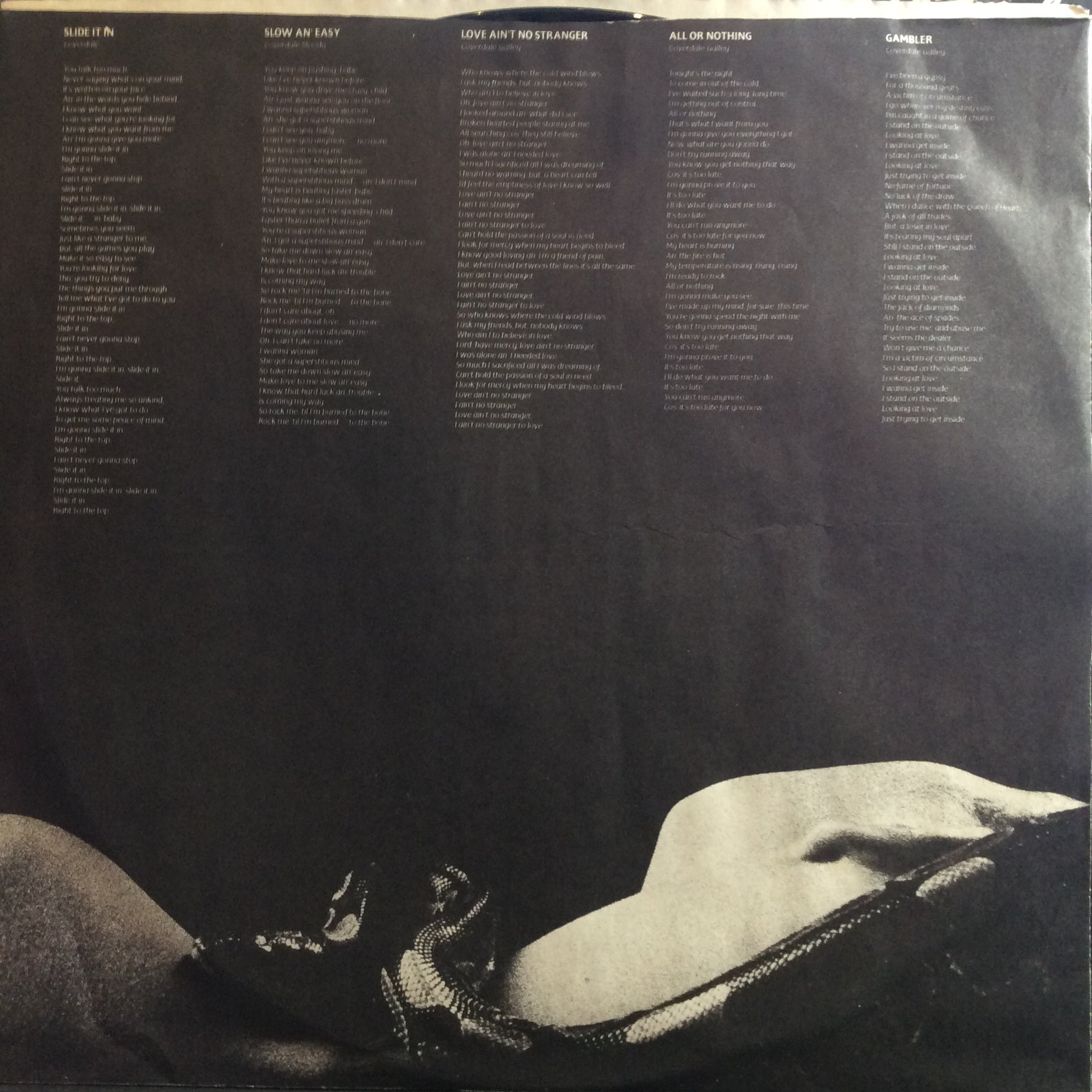 Whitesnake - Slide It In (VINYL) | Excellent (EX) Excellent (EX)