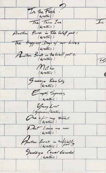 Pink Floyd - The Wall (CASSETTE) | Excellent (EX) Excellent (EX)