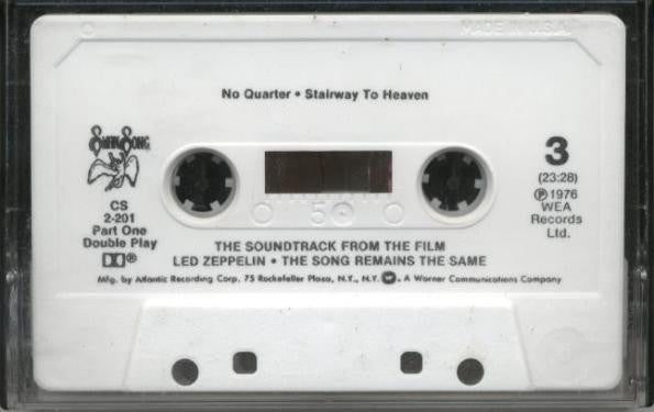 Led Zeppelin - The Soundtrack From The Film The Song Remains The Same (2XCASSETTE) | Excellent (EX) Excellent (EX)