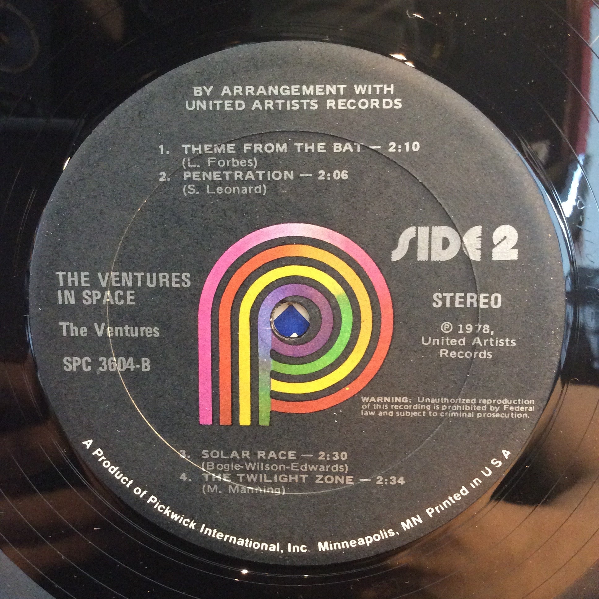 The Ventures - The Ventures In Space (VINYL) | Excellent (EX) Very Good Plus (VG+)