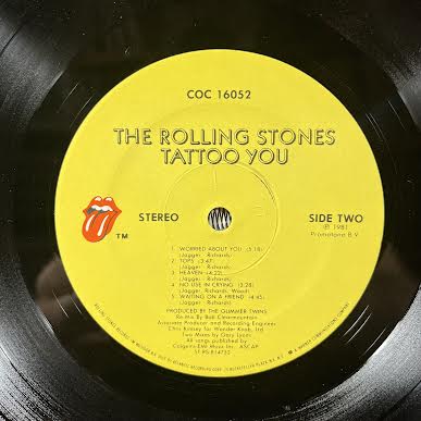 The Rolling Stones - Tattoo You (VINYL) | Excellent (EX) Excellent (EX)
