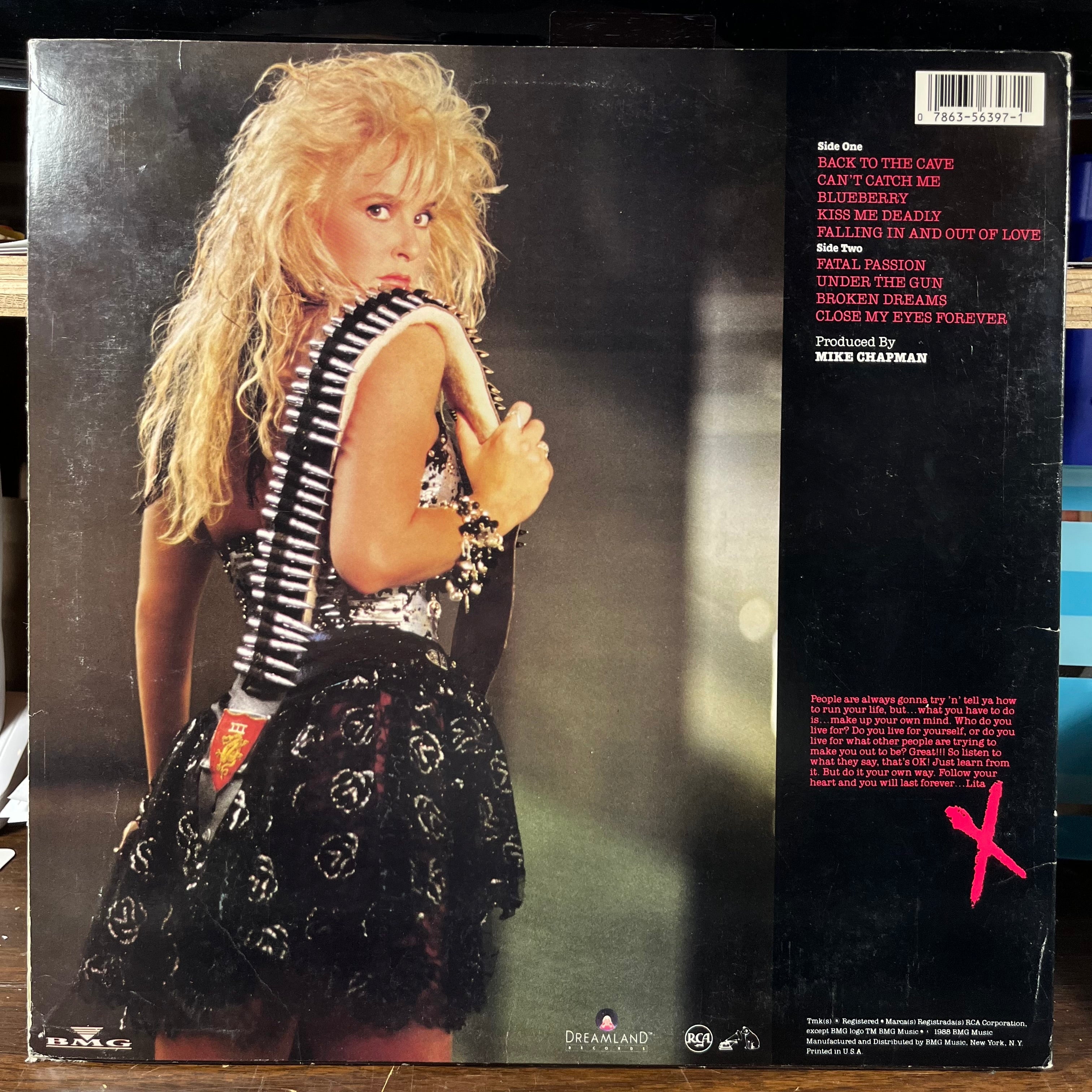 Lita Ford - Lita (VINYL) | Excellent (EX) Very Good Plus Plus (VG++)