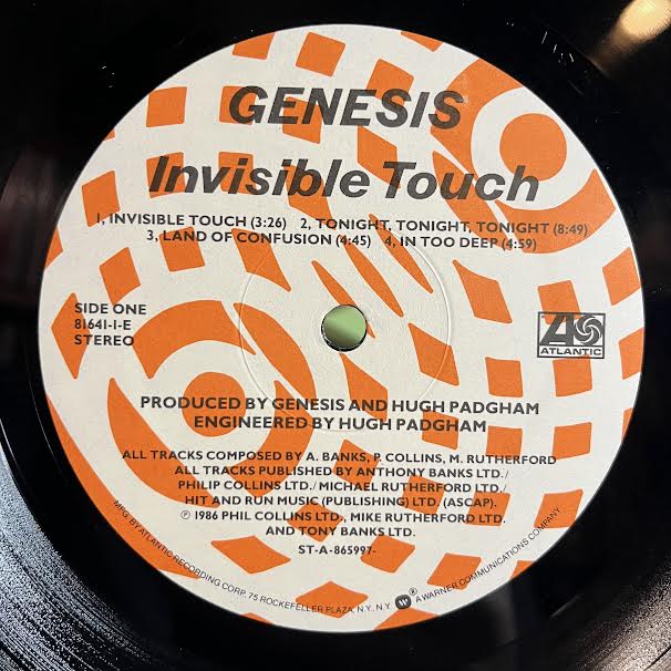 Genesis - Invisible Touch (VINYL) | Excellent (EX) Near Mint (NM)