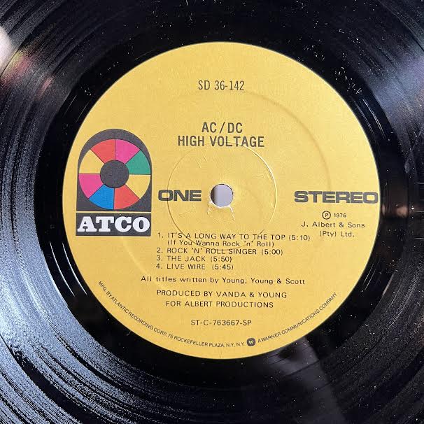 AC/DC - High Voltage (VINYL) | Excellent (EX) Excellent (EX)