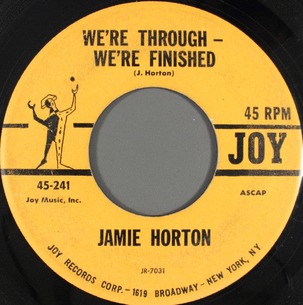 Jamie Horton - Robot Man / We're Through - We're Finished (7" VINYL) | Excellent (EX) Generic