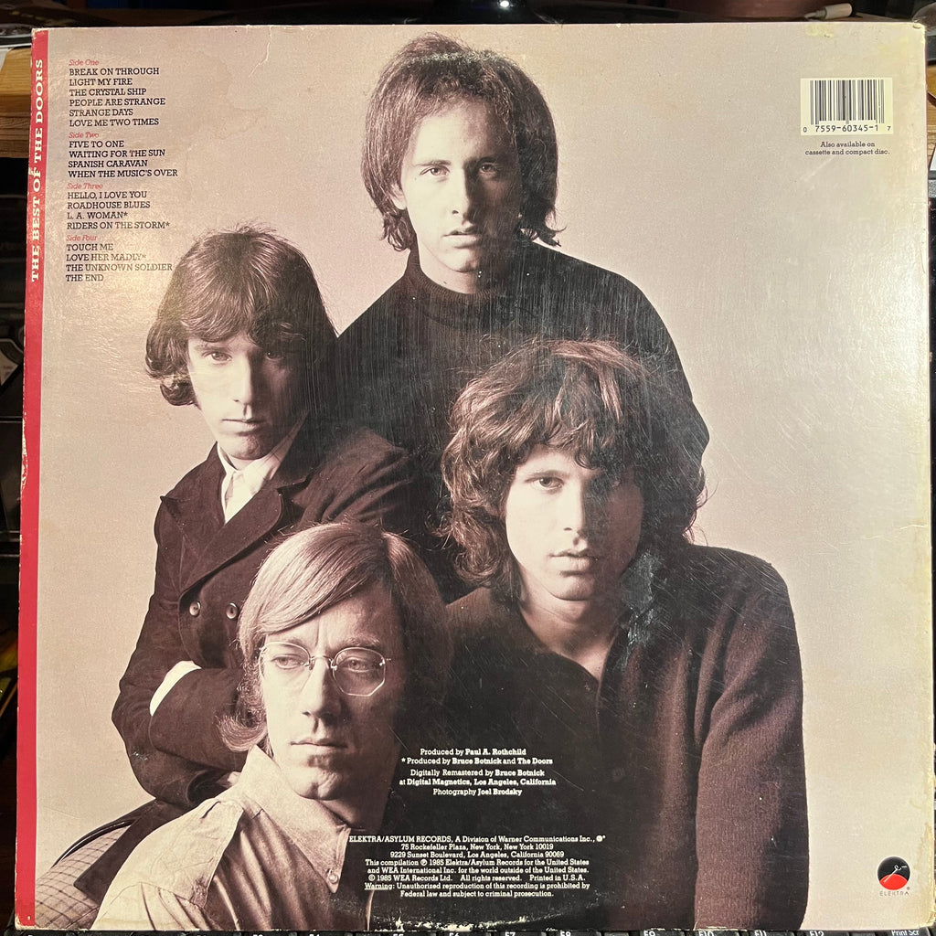 The Doors - The Best Of The Doors (2xVINYL) | Excellent (EX) Very Good (VG)