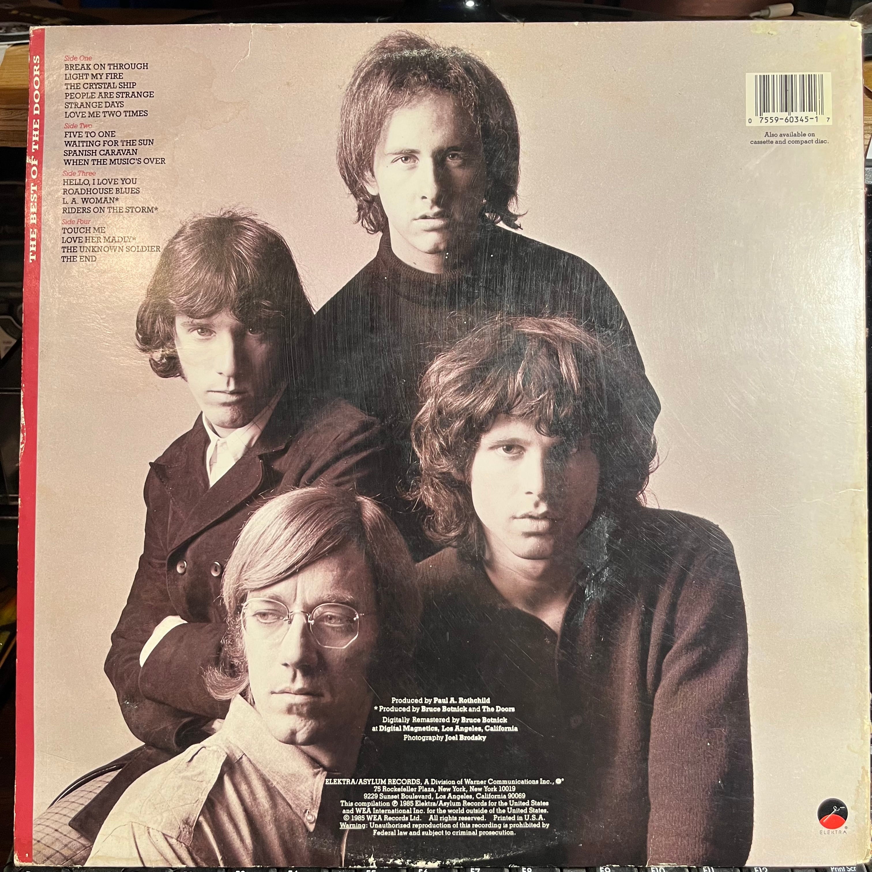 The Doors - The Best Of The Doors (2xVINYL) | Excellent (EX) Very Good (VG)
