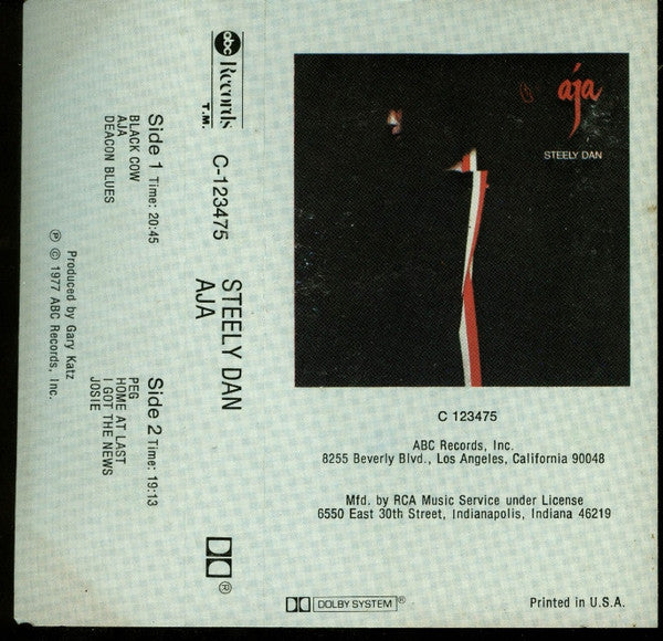 Steely Dan - Aja (CASSETTE) | Excellent (EX) Excellent (EX)
