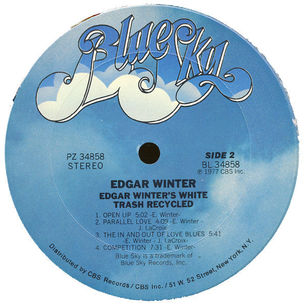 Edgar Winter's White Trash - Recycled (VINYL) | Excellent (EX) Very Good Plus (VG+)