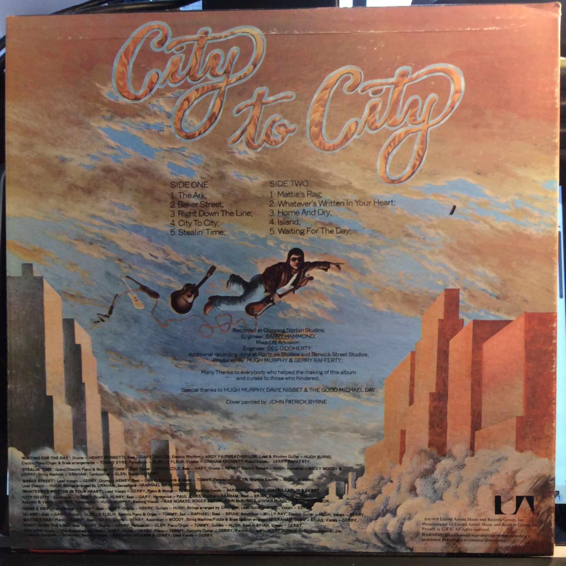 Gerry Rafferty - City To City (VINYL) | Excellent (EX) Near Mint (NM)