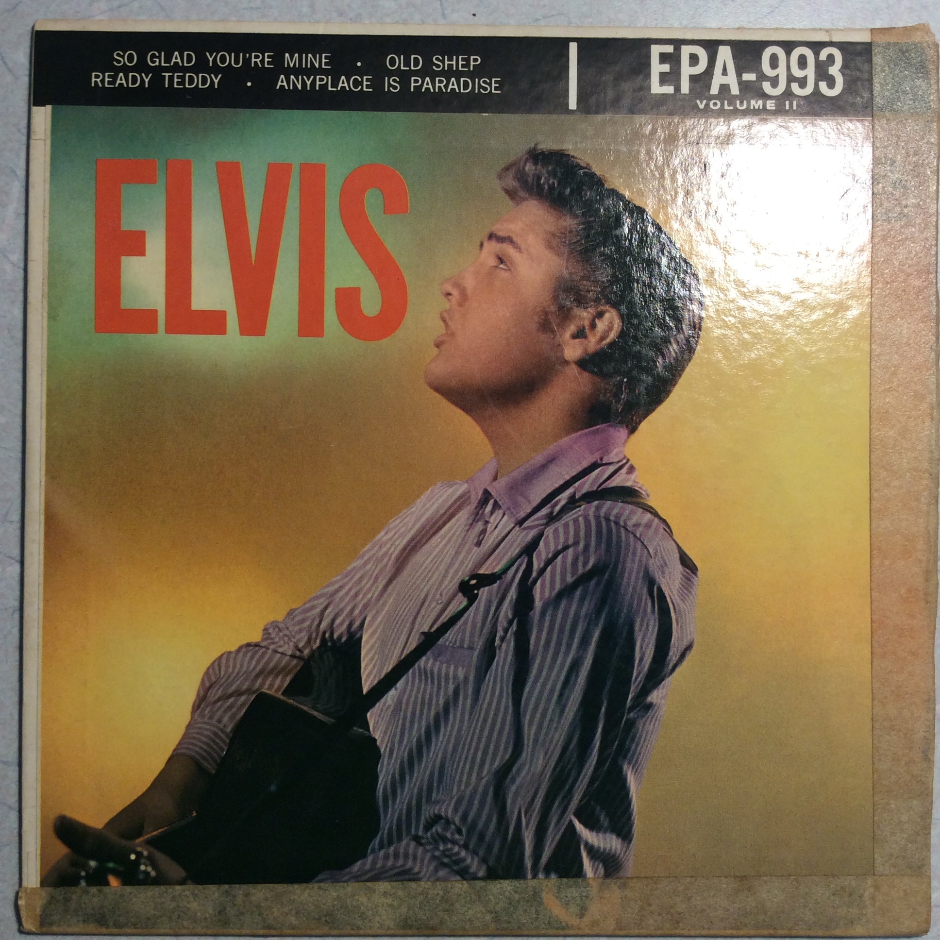 Elvis Presley - Elvis, Volume ll (7" VINYL) | Excellent (EX) Excellent (EX)