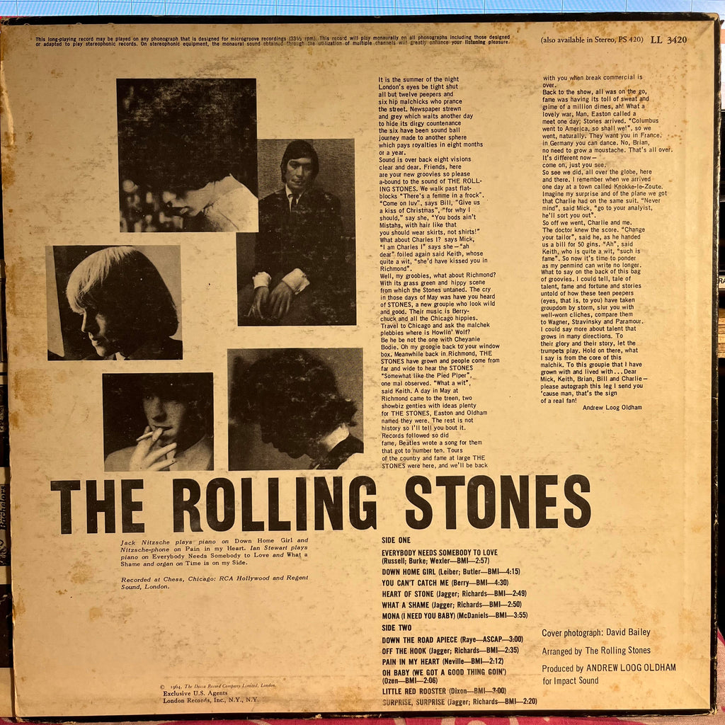 The Rolling Stones - The Rolling Stones, Now! *REISSUE/MONO* | Excellent (EX) Very Good (VG)