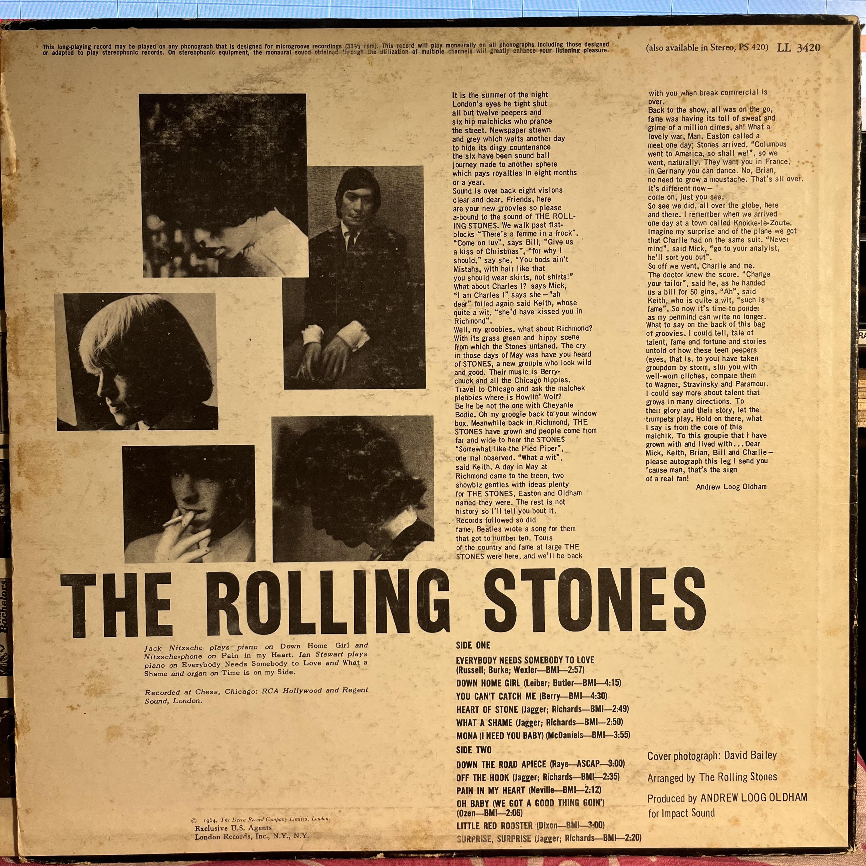 The Rolling Stones - The Rolling Stones, Now! *REISSUE/MONO* | Excellent (EX) Very Good (VG)