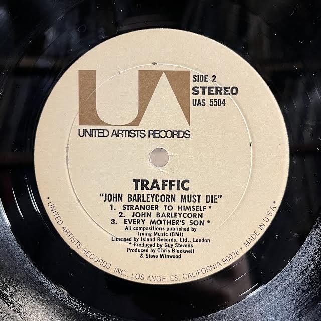 Traffic - John Barleycorn Must Die (RESEARCH CRAFT) (VINYL) | Excellent (EX) Very Good Plus (VG+)