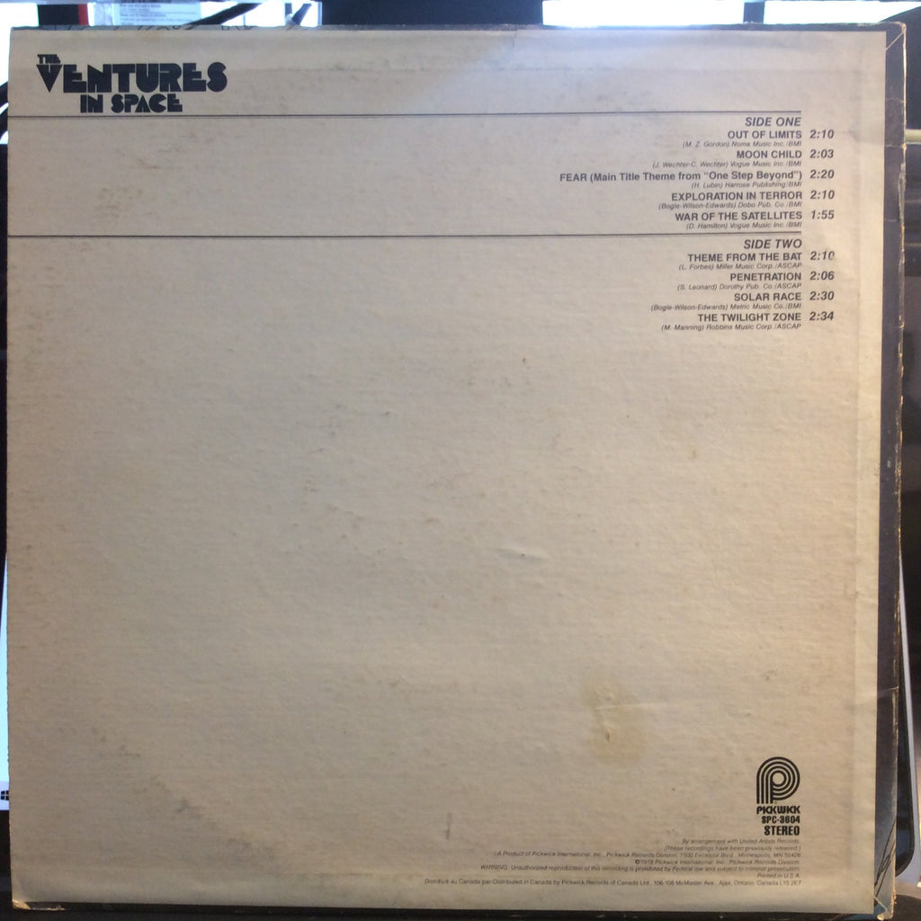 The Ventures - The Ventures In Space (VINYL) | Excellent (EX) Very Good Plus (VG+)