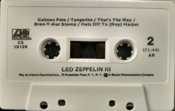 Led Zeppelin - Led Zeppelin III (CASSETTE) | Excellent (EX) Excellent (EX)