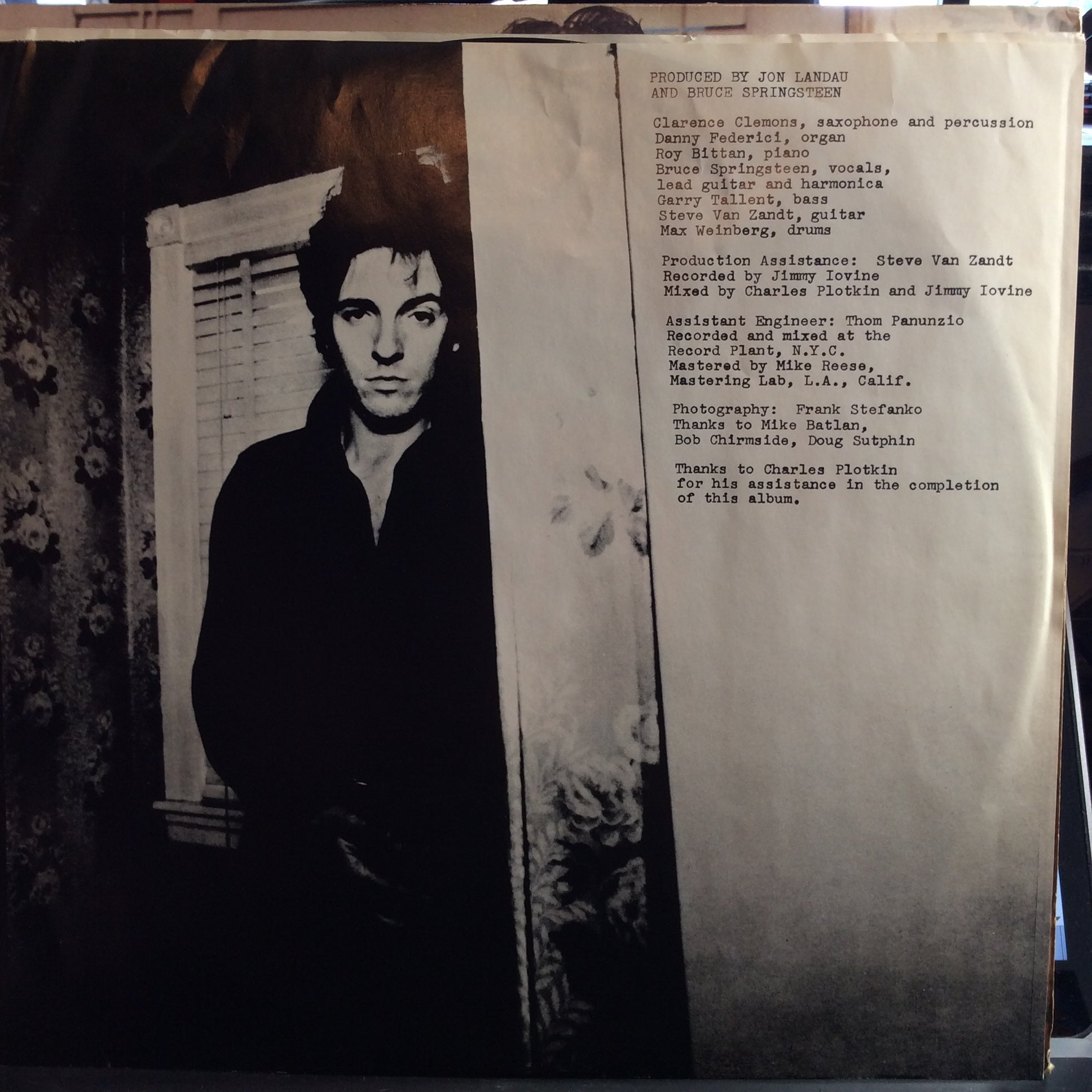 Bruce Springsteen - Darkness On The Edge Of Town (VINYL) | Excellent (EX) Excellent (EX)
