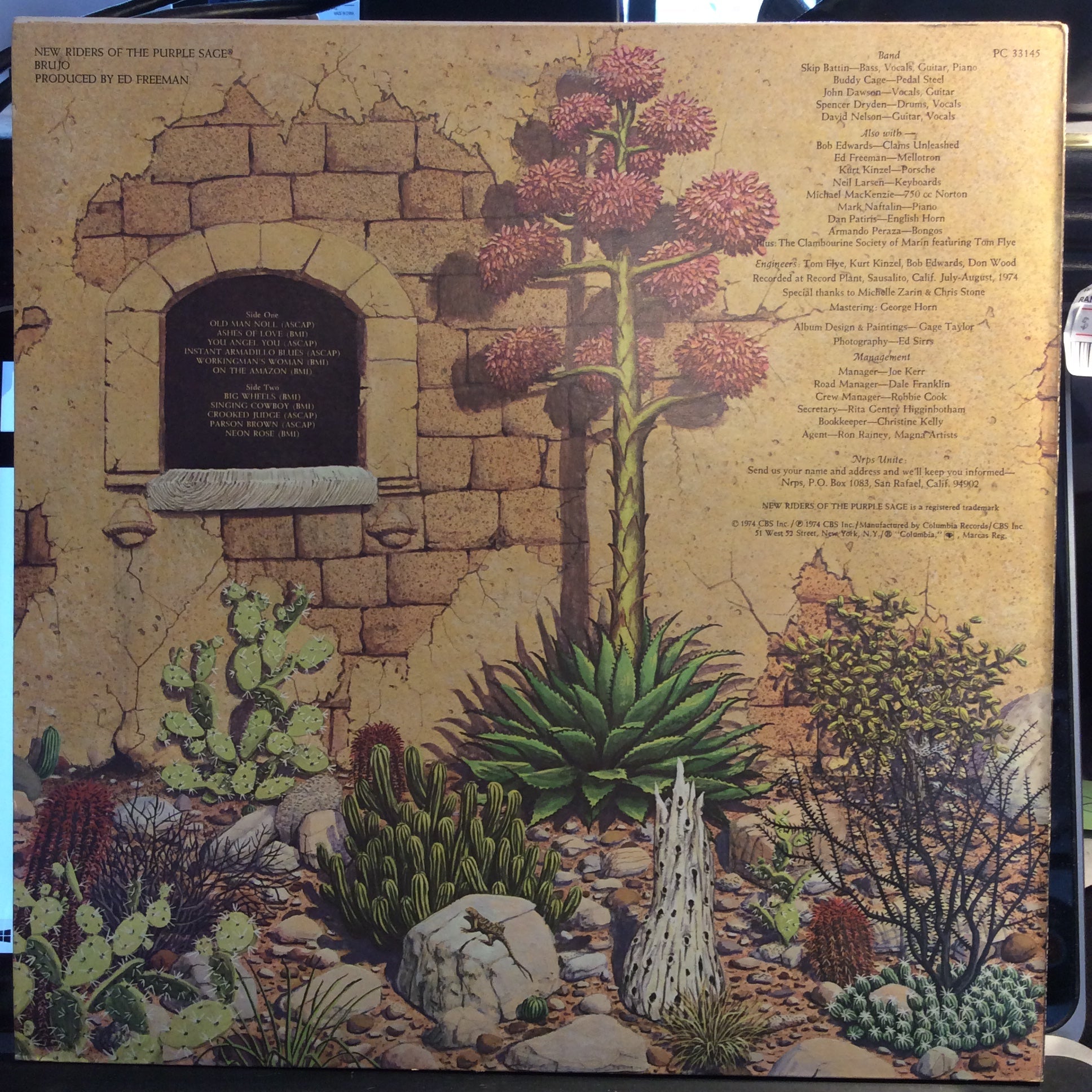 New Riders Of The Purple Sage - Brujo (VINYL) | Excellent (EX) Excellent (EX)