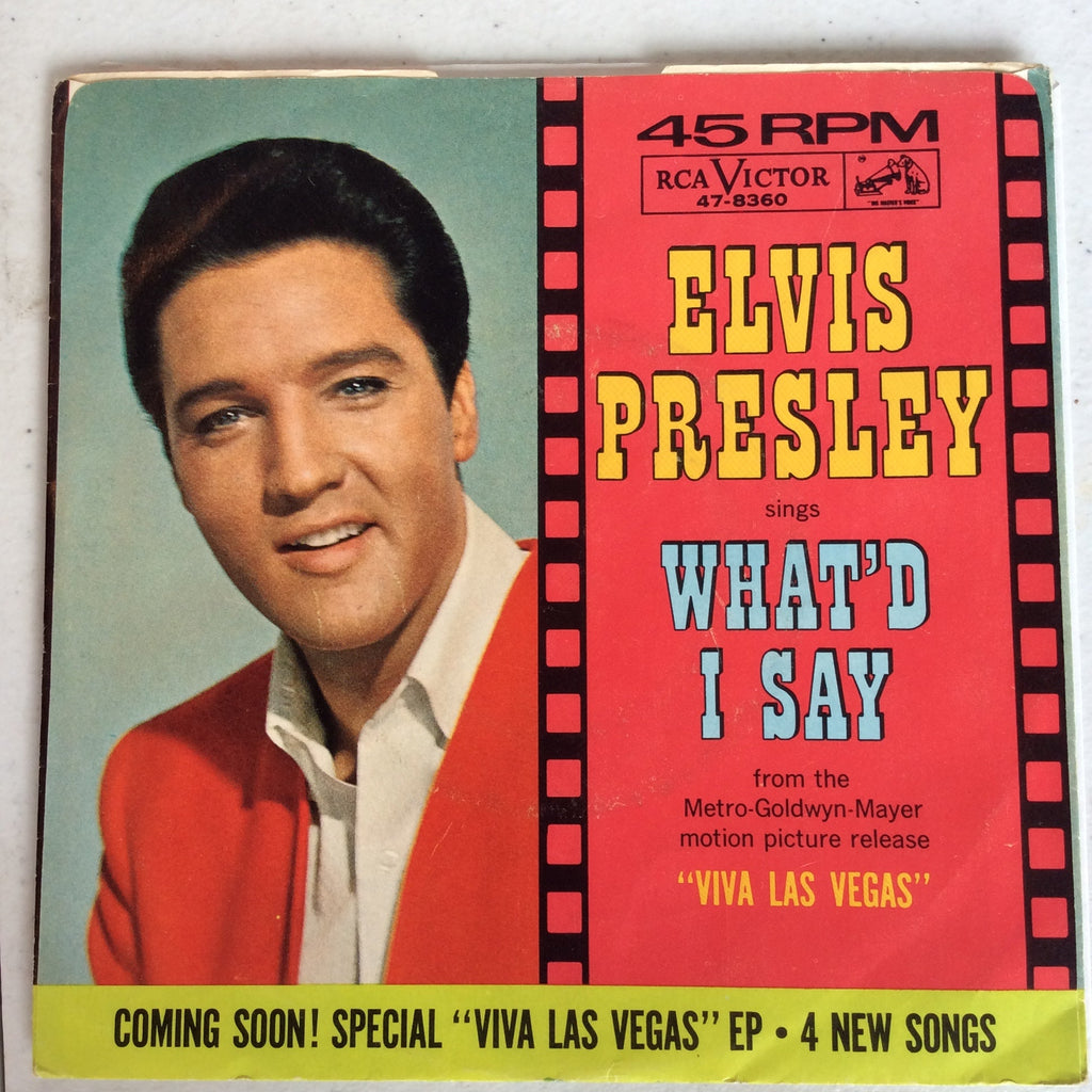 Viva Las Vegas / What'd I Say (7" VINYL) | Excellent (EX) Excellent (EX)