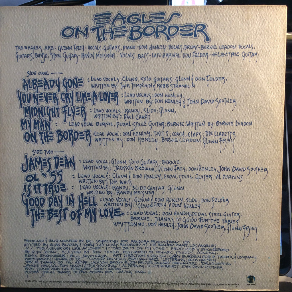 Eagles - On The Border (VINYL) *W POSTER* | Excellent (EX) Excellent (EX)