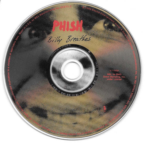 Phish - Billy Breathes (CD) | Excellent (EX) Near Mint (NM)