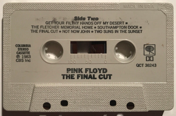 Pink Floyd - The Final Cut (CASS) | Excellent+ (EX+) Excellent+ (EX+)