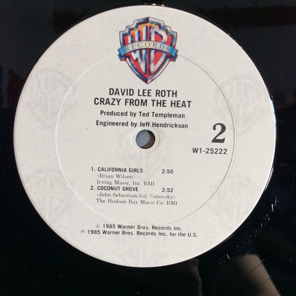 David Lee Roth - Crazy From The Heat (VINYL) | Excellent (EX) Excellent (EX)