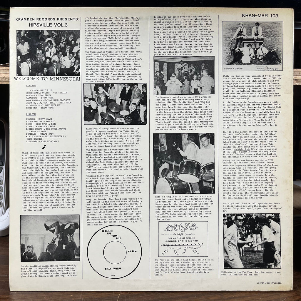 Various - Hipsville Vol. 3 (VINYL) | Near Mint- (NM-) Excellent (EX)