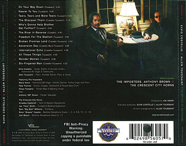 Elvis Costello - The River In Reverse (CD) | Near Mint- (NM-) Excellent (EX)