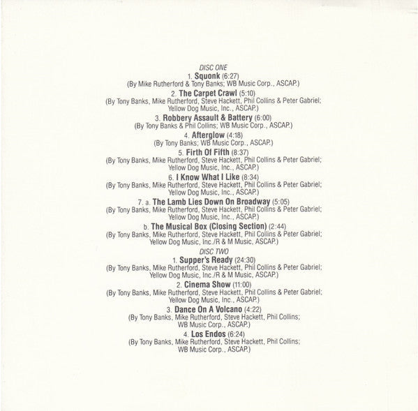 Genesis - Seconds Out (2xCD) | Near Mint- (NM-) Near Mint- (NM-)