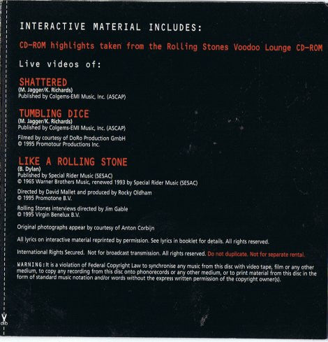 The Rolling Stones - Stripped (CD) | Near Mint (NM) Near Mint (NM)
