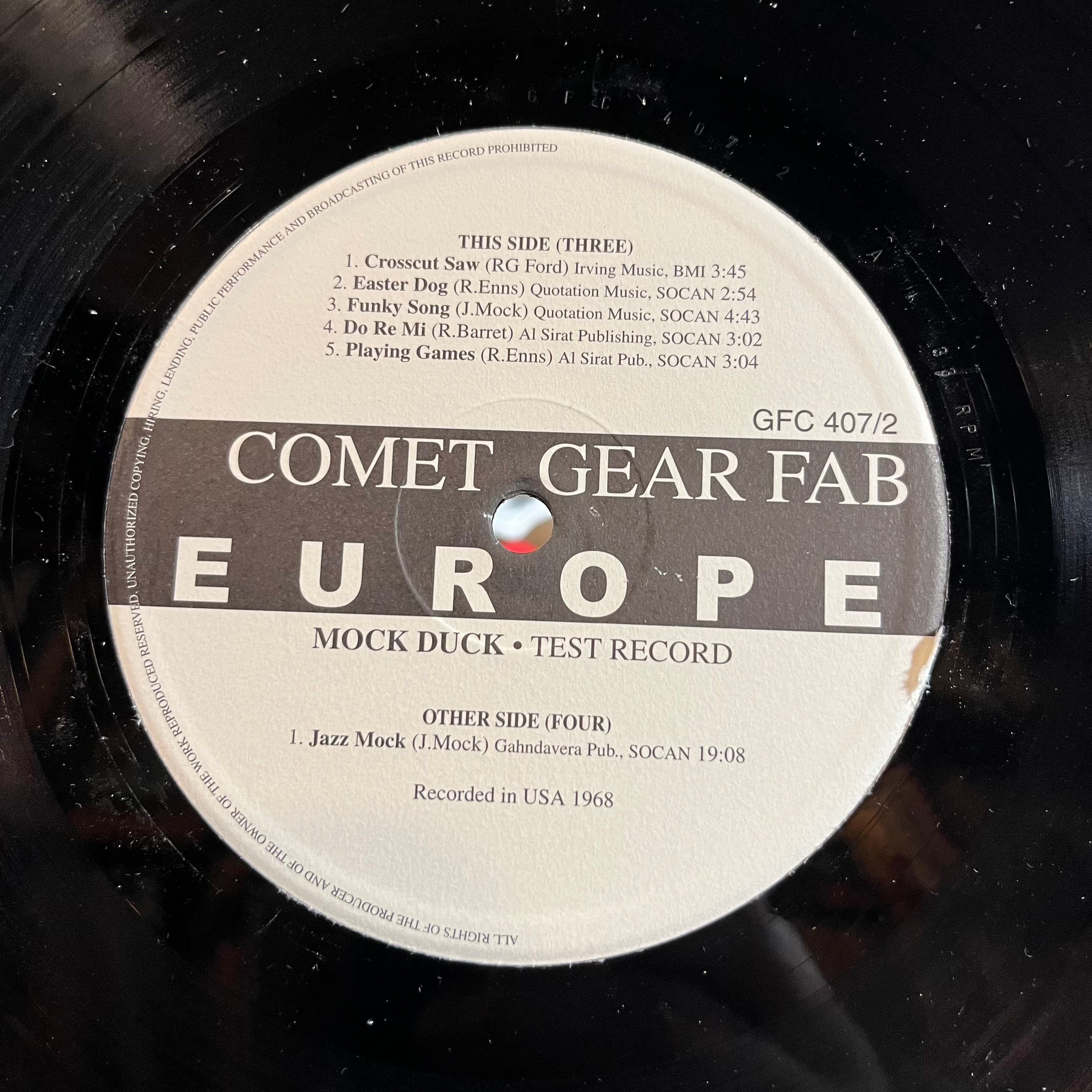 Mock Duck - Test Record (2xVINYL) | Near Mint- (NM-) Excellent (EX)