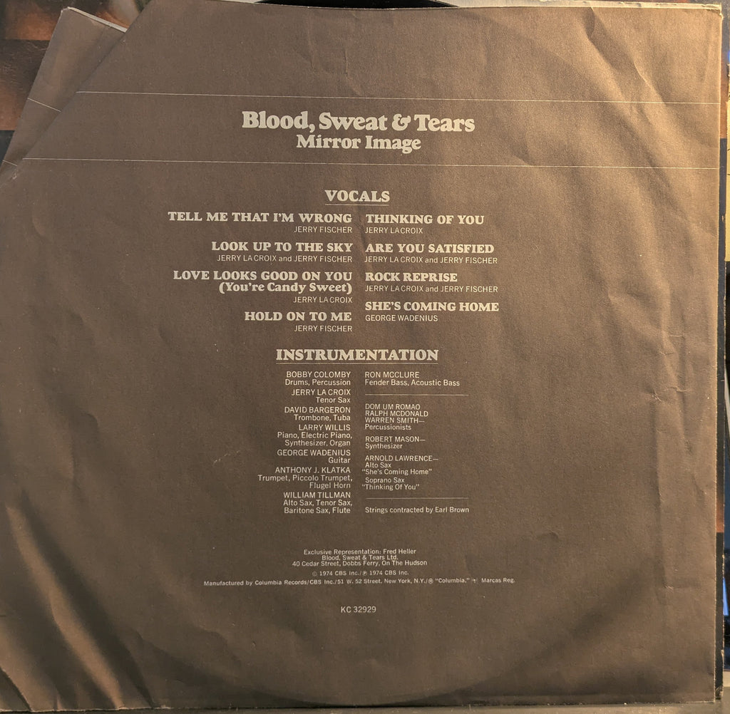Blood, Sweat And Tears - Mirror Image (VINYL) | Near Mint (NM) Very Good Plus (VG+)