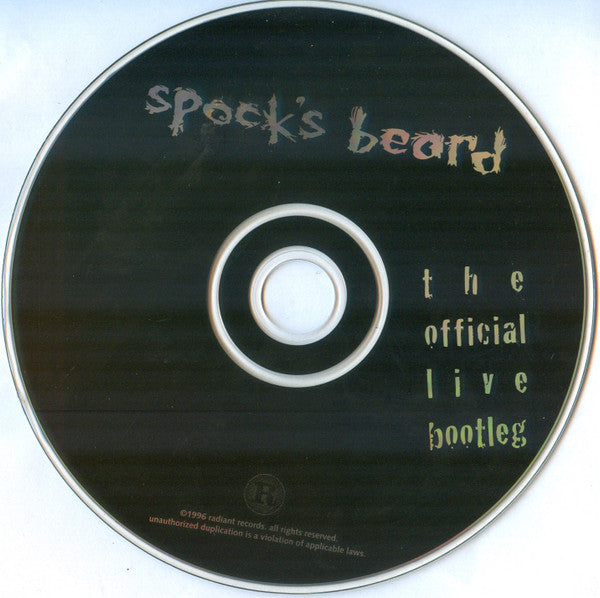 Spock's Beard - The Official Live Bootleg (CD) | Near Mint- (NM-) Near Mint- (NM-)
