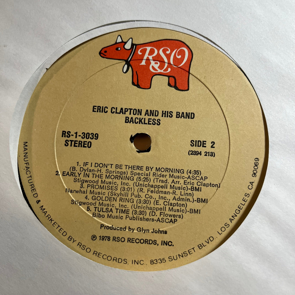 Eric Clapton - Backless (LP) | Near Mint- (NM-) Very Good Plus (VG+)