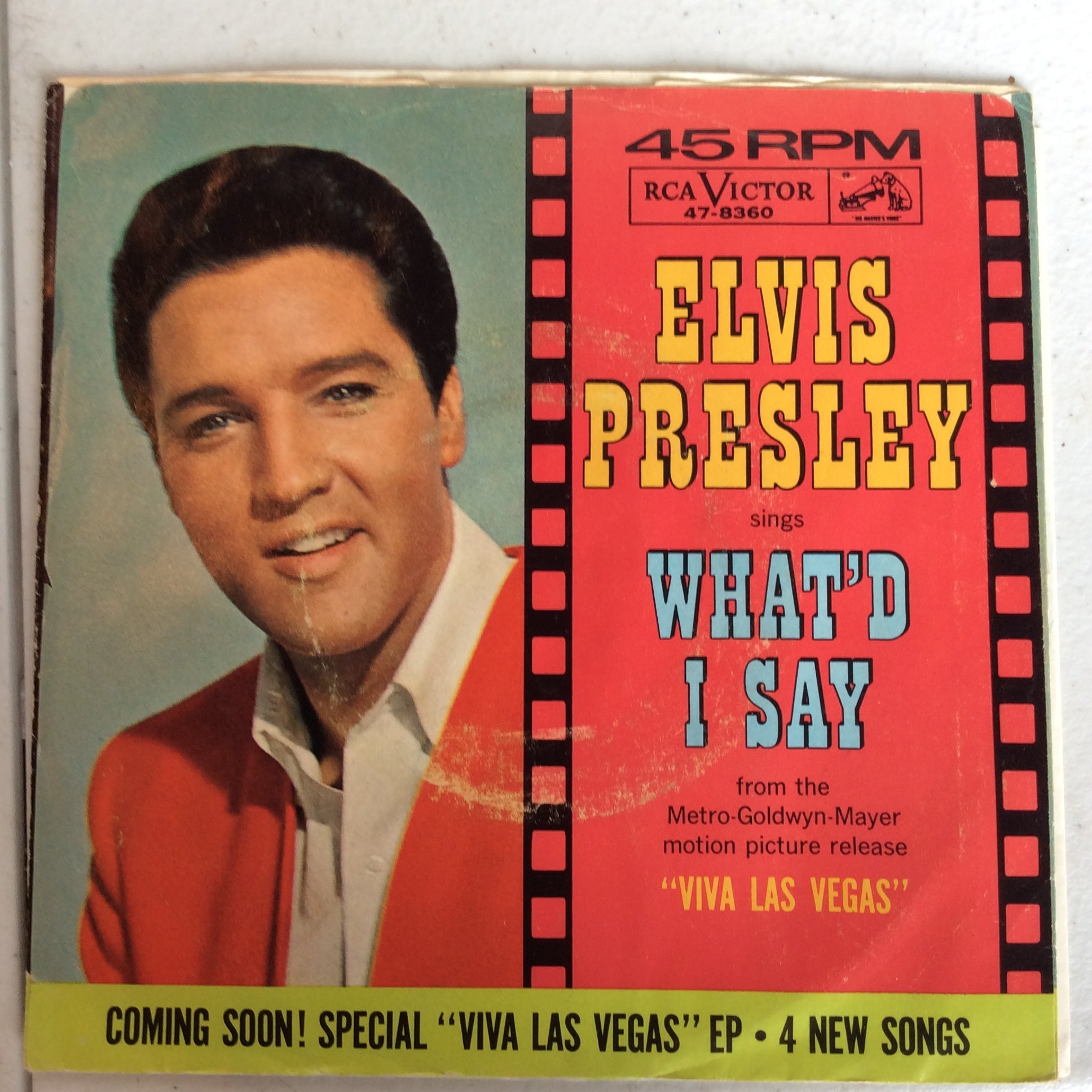 Viva Las Vegas / What'd I Say (7" VINYL) | Near Mint- (NM-) Very Good Plus (VG+)