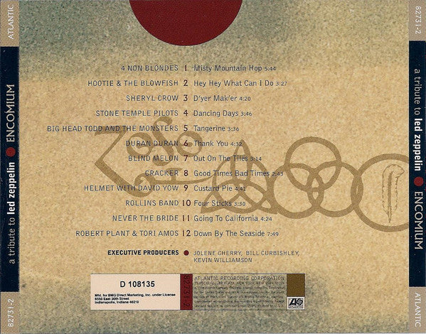 Various - Encomium: A Tribute To Led Zeppelin (CD) | Near Mint (NM) Near Mint (NM)