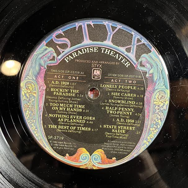 Styx - Paradise Theatre (VINYL) | Near Mint- (NM-) Excellent (EX)