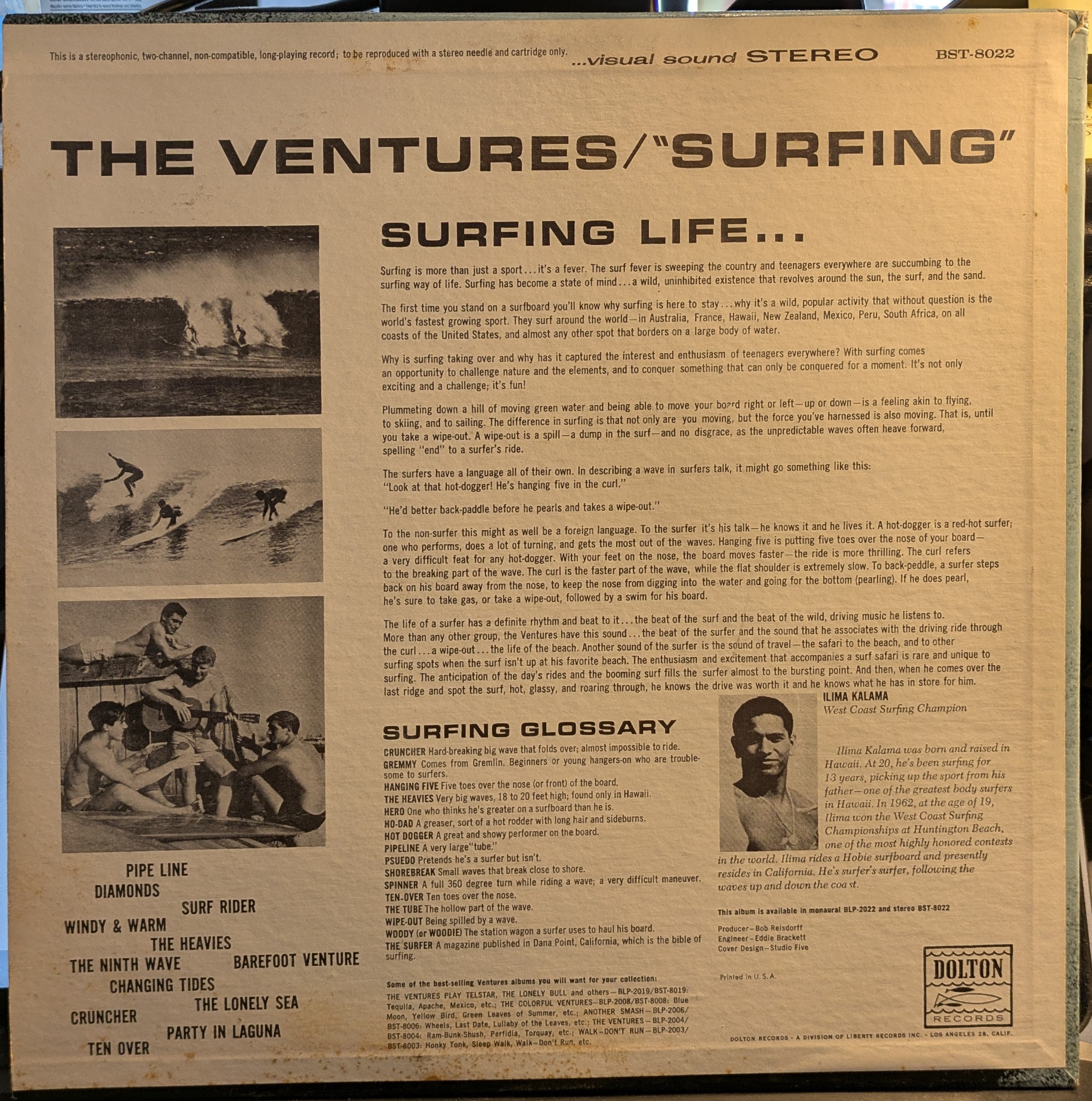 The Ventures - Surfing (VINYL) | Near Mint (NM) Near Mint (NM)