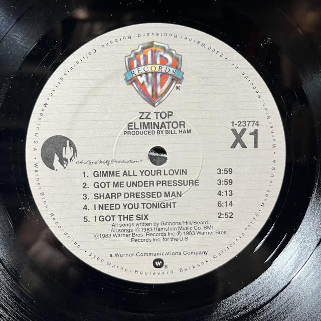 ZZ Top - Eliminator (VINYL) | Near Mint- (NM-) Near Mint- (NM-)